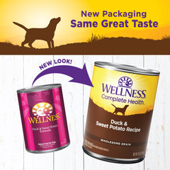 Wellness Complete Health: pate lisse au canard et patate douce, appétit facilité