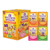 Wellness Appetizing Entrées, poulet effiloché: repas protéiné pour chat adulte, hydratation par bouillon