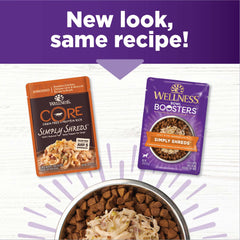 Wellness Bowl Boosters Simply Shreds – protéines et légumes riches, repas équilibré possible.
