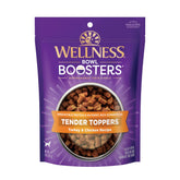 Wellness Bowl Boosters Tender Toppers emballage 8oz facilite la routine des repas canins.