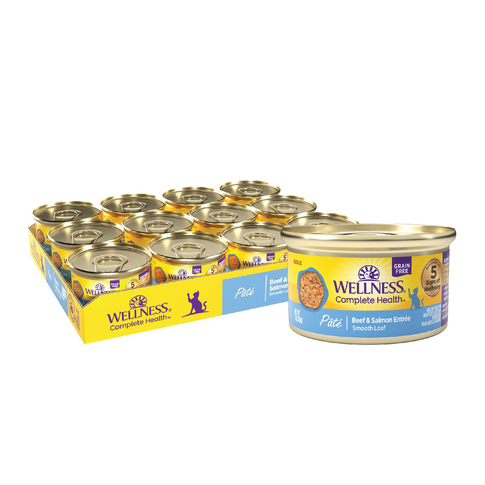 Wellness Chat Pâté Adulte, texture lisse et hydratation quotidienne pour votre félin.