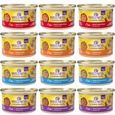 Wellness Chat Pâté: boîtes 3 onces, 4 saveurs, variété pratique pour les repas du chat