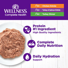 Wellness chat-pate-dinde : saveur naturelle pour chat actif