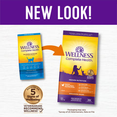 Wellness Complete Health: ingrédients naturels pour chat, alimentation équilibrée et durable.