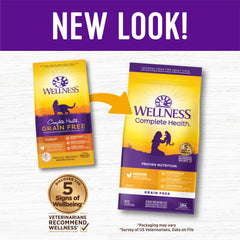 Wellness Complete Health: pelage brillant du chat après ingestion du poulet.