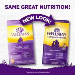 Bol de croquettes Wellness Complete Health, repas équilibré pour chien.