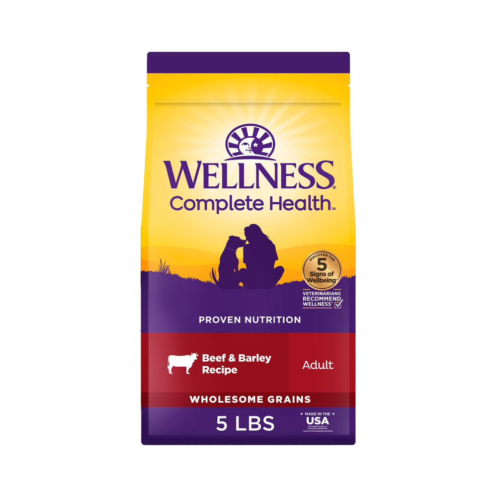 Wellness Complete Health croquettes pour chien à base de bœuf et d’orge, soutien à l'énergie