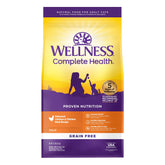 Wellness Complete Health croquettes poulet: croquant attractif et première protéine.