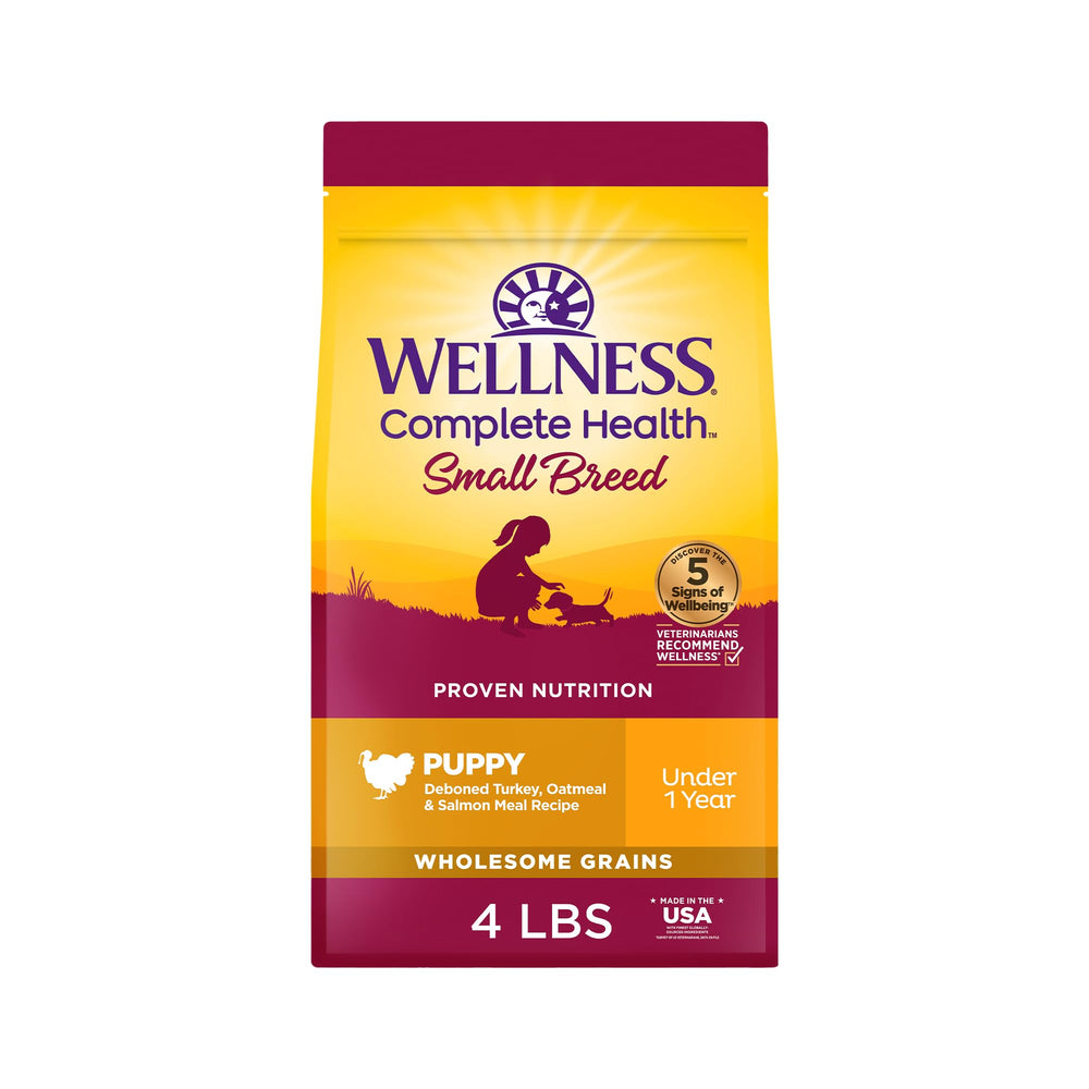 Wellness Complete Health – sac-nourriture-petit-chien, facile à doser et frais.