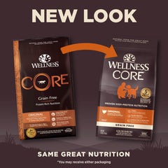 Wellness CORE croquettes oméga et probiotiques – peau, pelage et digestion.