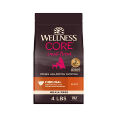 Sac Wellness Core Petite Race sèche dinde et poulet, croquettes 4 lb.