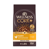 Wellness CORE+ Chiots: croquettes sans céréales pour énergie naturelle.