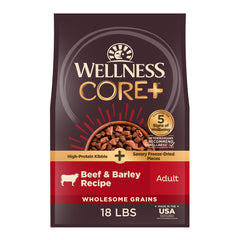 Wellness CORE+ croquettes grains complets pour chien adulte et protéines équilibrées