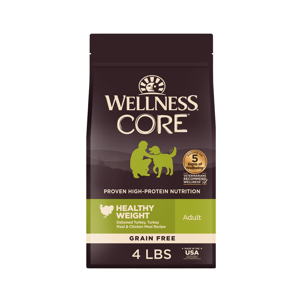 Wellness CORE: sac d’alimentation chien sèche poulet et dinde, pratique.