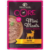 Wellness Core Pâte poulet - sachet 3onces, repas pratique pour petit chien.