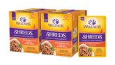 Wellness Healthy Indulgence Shreds thon et crevettes en poche, expérience appétissante.