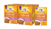 Wellness Indulgence Morsels: sachet ouvert avec sauce; repas pratique pour chat.