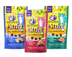 Pochette Wellness Kittles chat poulet et canneberges, récompense délicieuse et naturelle.