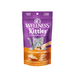 Wellness Kittles croquant poulet et canneberge, friandise croquante pour récompenser votre chat.