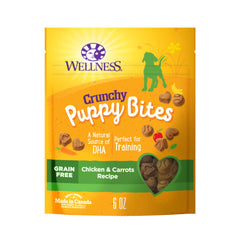 Wellness Puppy Treats croquantes poulet et carotte pour chiots.