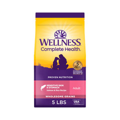 Wellness sac-croquettes-sensibles-peau-estomac: pratique pour repas quotidiens d'un chien sensible.