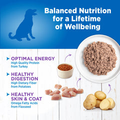 Wellness Simple: pâte dinde et pomme de terre, goût naturel et digestibilité.