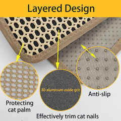 Dos du tapis avec petites nodules anti-glisse assurant la stabilité.