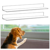 Wenqik protège-rebord-fenêtre clair évite griffes et éclats sur le rebord.