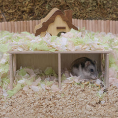 Wenriko Hamster Peep Tunnel plateforme imperméable facilitant le nettoyage.