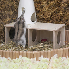 Wenriko Hamster Peep Tunnel plateforme avec réservoir d'eau pratique.