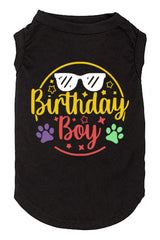 Veste d'anniversaire Weokwock pour chien noir, confortable et idéale pour les séances photo festives.