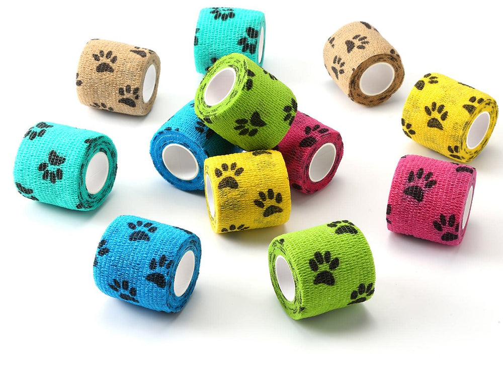 WePet Wrap couleur verte, pansement élastique auto-adhésif, confort et sécurité pour votre animal