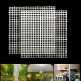 Diviseur Weramics: grille plastique blanche, deux pièces, parfait pour organiser l'aquarium.