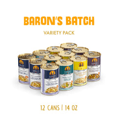 Weruva Baron's Batch Paw Lickin' Chicken 14oz: délicieuse option pour chiens gourmands.