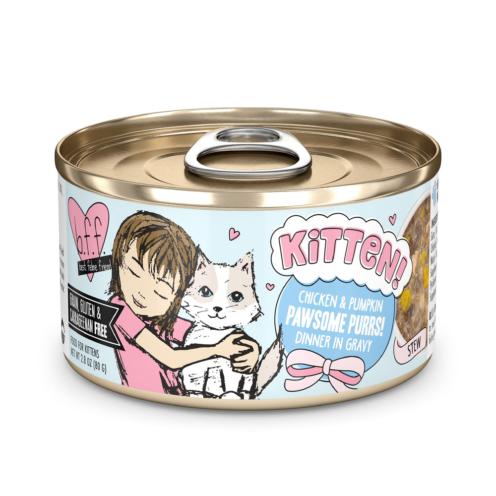 Weruva B.F.F. chaton – poulet et potiron en sauce, texture appétente et hydratante