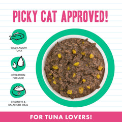 Weruva BFF Minced Valentine: thon sauvage et citrouille, repas complet pour adulte.