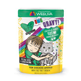 Weruva B.F.F. OMG en pochette: poulet et dinde dans une sauce savoureuse pour chat.