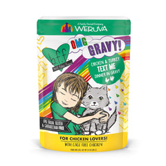Weruva B.F.F. OMG en pochette: poulet et dinde dans une sauce savoureuse pour chat.