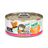 Weruva B.F.F. Play pâté crèmeuse au thon et saumon, repas attrayant pour chat.