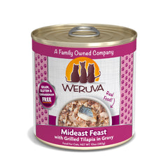 Weruva Classic Chat tilapia en sauce, portions savoureuses pour chat.