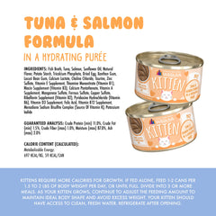 Purée thon-saumon Weruva, hydratante et facile à servir.