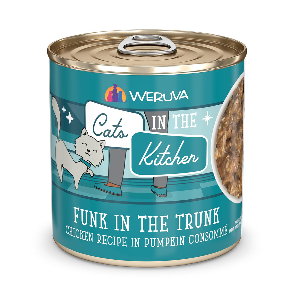 Weruva Funk dans le Tronc, boîte 10 oz prête à servir comme repas humide.