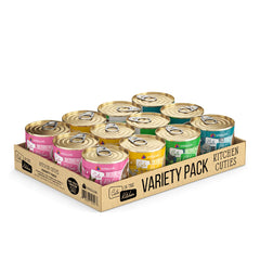 Weruva Kitchen Cuties, assortiment boîte et canettes, variété pratique pour des repas équilibrés