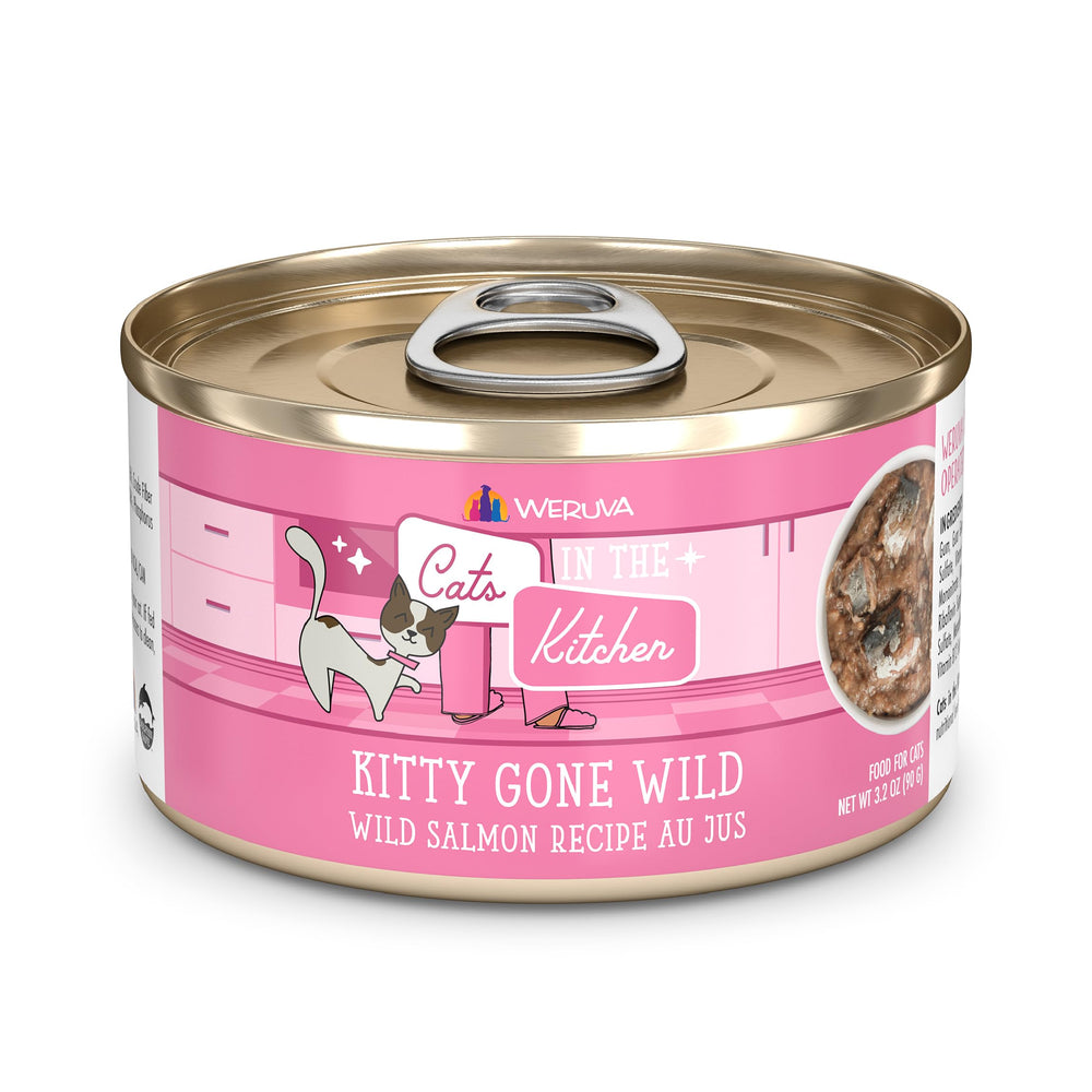 Weruva Kitty Gone Wild saumon sauvage au jus, repas humide attrayant pour chat