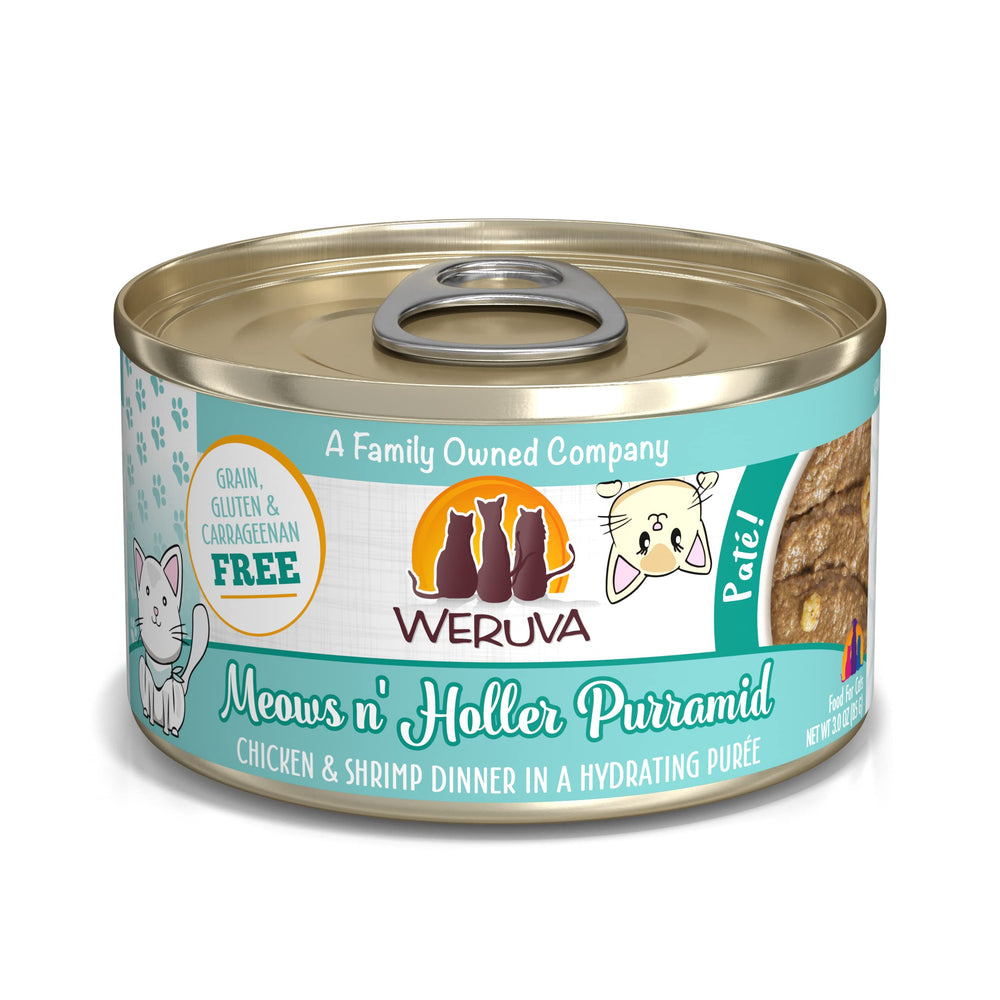 Weruva Meows n Holler PurrAmid pate cremeuse, texture ideale pour chat gourmand.