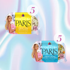 Weruva Pamper Like Paris boeuf nourri a l herbe en bouillon, plat appétissant.