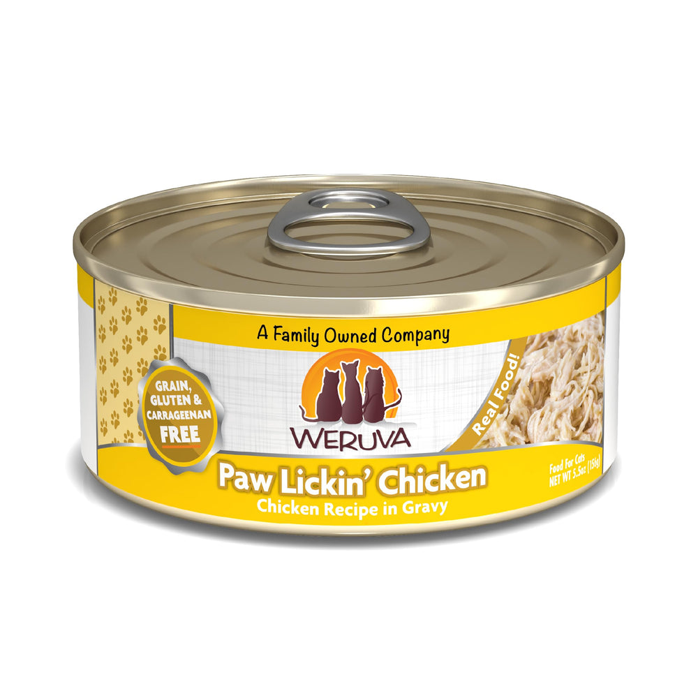 Weruva Paw Lickin’ Chicken en sauce, poitrine de poulet, texture appétente pour chats