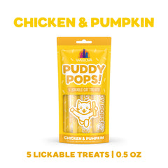 Texture crèmeuse poulet et courge, friandise Weruva Puddy Pops