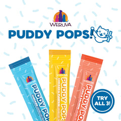 Ingrédients sans céréales et sans additifs artificiels Weruva Puddy Pops
