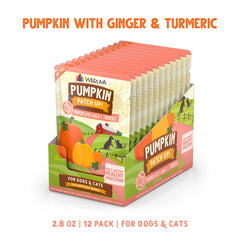 Weruva Pumpkin Patch Up avec gingembre et curcuma, support digestif naturel.